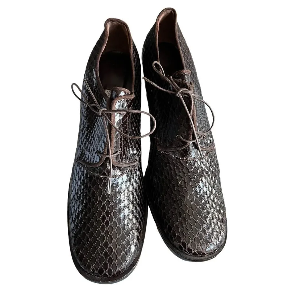 Vintage Emporio Armani Snakeskin Shoes Women’s Sz 9/ Sz 40 EU - Never Worn MINT